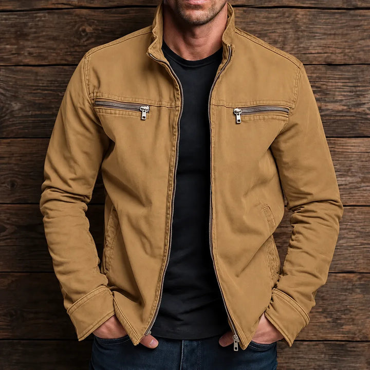 GRAHAM | RUGGED STAND-COLLAR ZIP JACKET