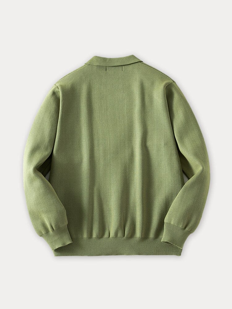 ETHAN | POLO COLLAR KNIT CARDIGAN