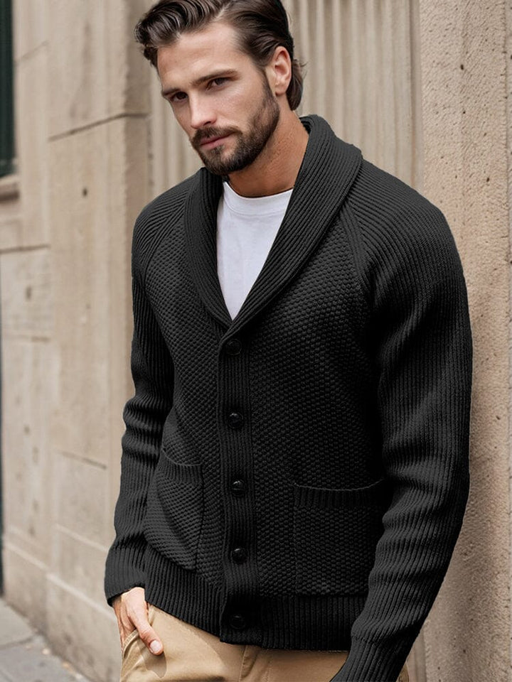 OWEN | SHAWL COLLAR KNIT CARDIGAN