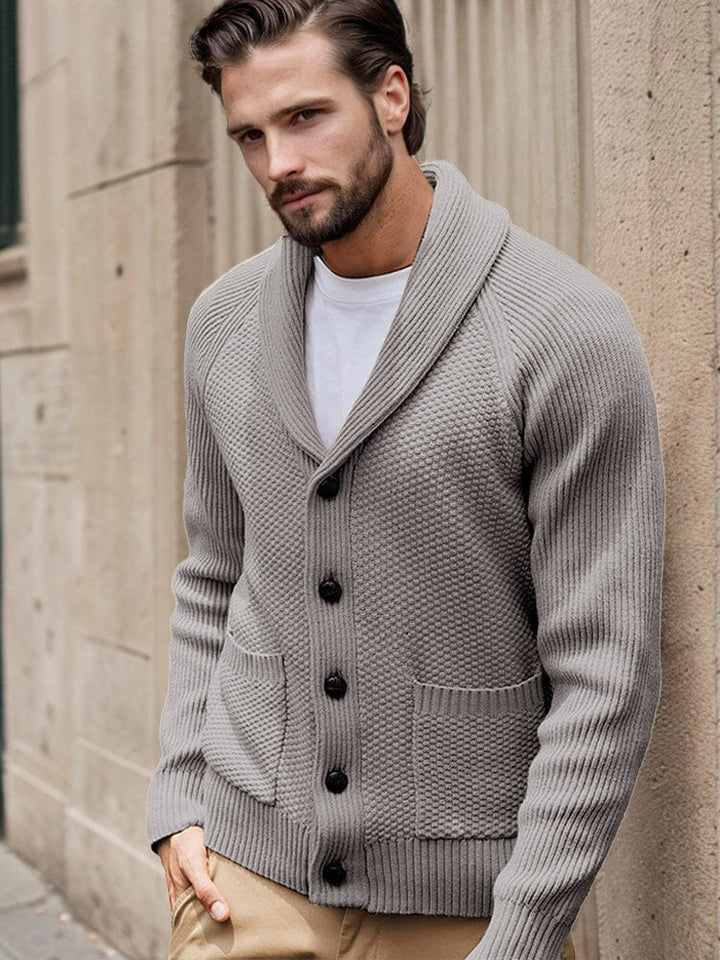 OWEN | SHAWL COLLAR KNIT CARDIGAN