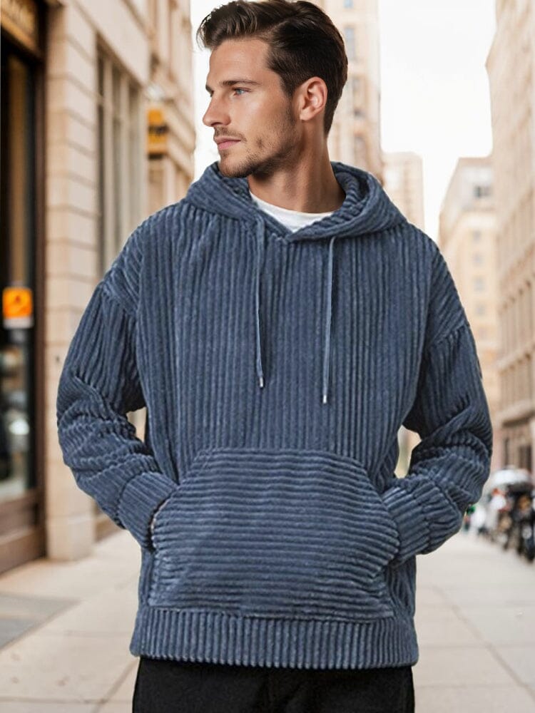 RYDER | CORDUROY HOODED SWEATSHIRT