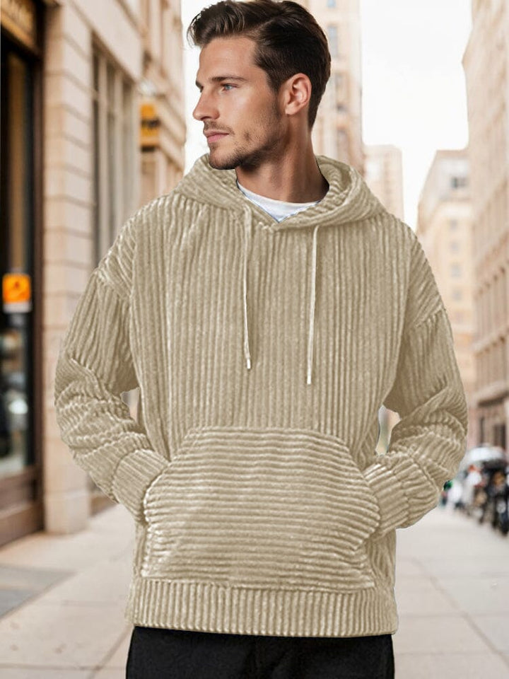 RYDER | CORDUROY HOODED SWEATSHIRT
