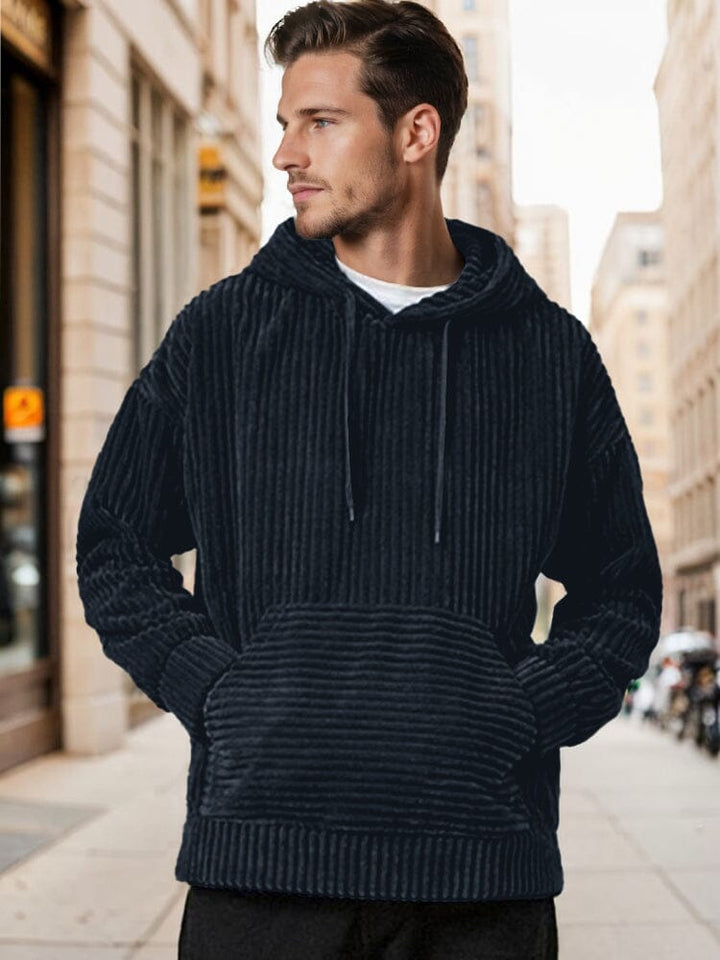 RYDER | CORDUROY HOODED SWEATSHIRT