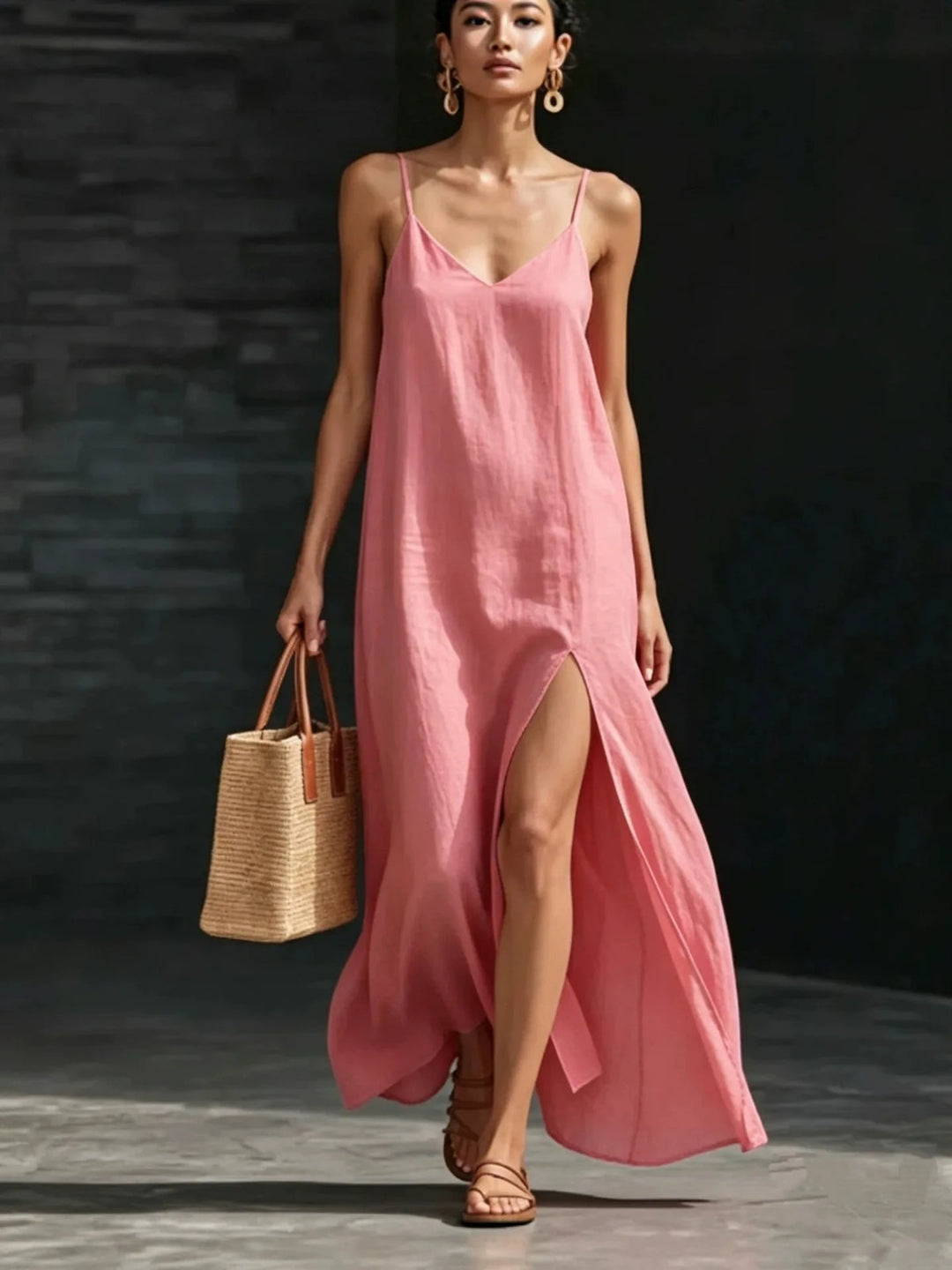 AVA | SPAGHETTI STRAP MAXI DRESS