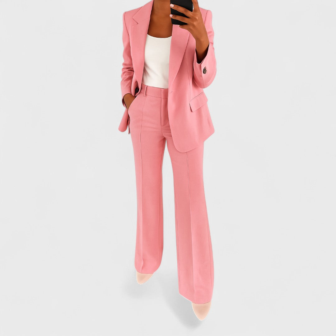CAMILLE | POLISHED TWO-PIECE TROUSER SET