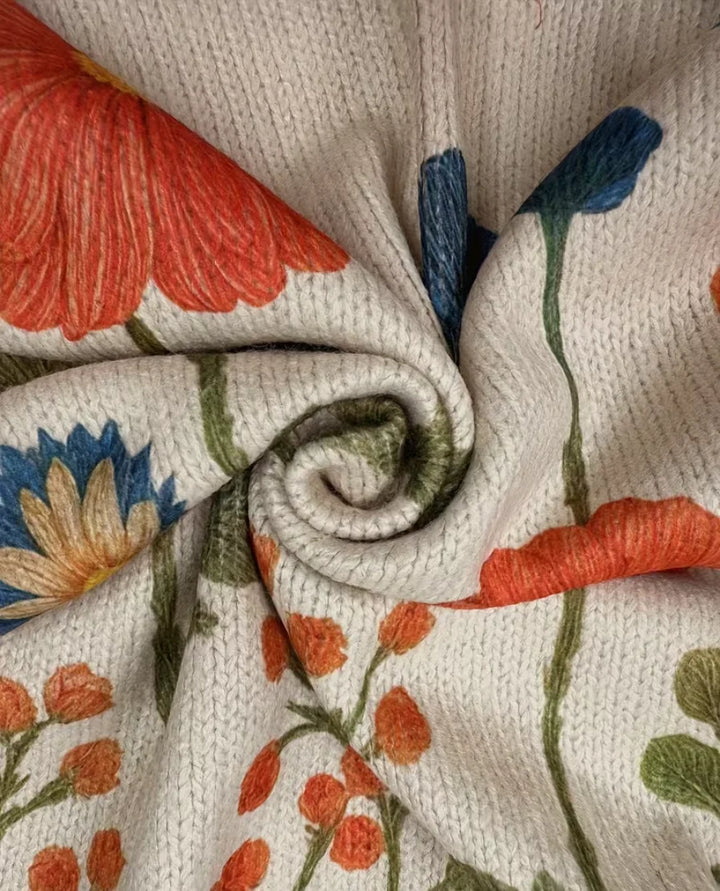 WRENNA | WILDFLOWER ZIP KNIT CARDIGAN