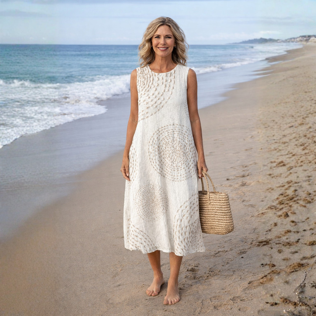 VIVEKA | PRINTED MIDI DRESS