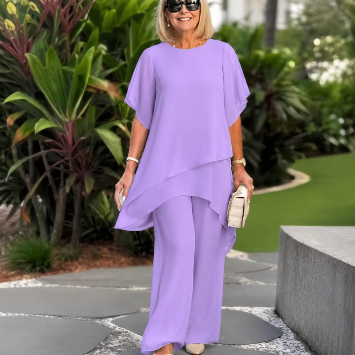 BEVERLY | ASYMMETRICAL WIDE-LEG TWO-PIECE SET