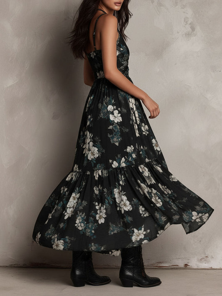 SELENE | BOHEMIAN FLORAL MAXI DRESS