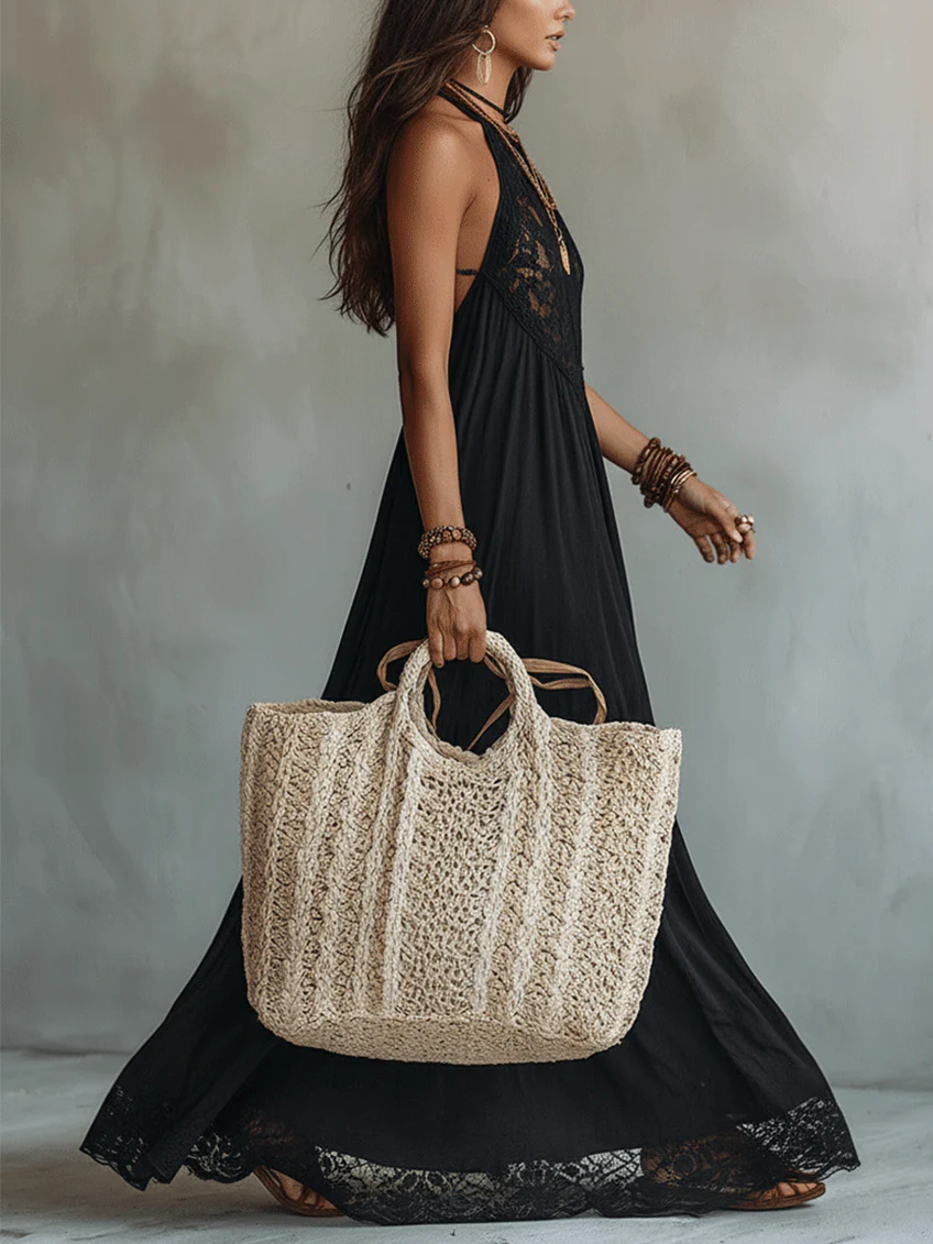VALENA | LACE TRIM MAXI DRESS