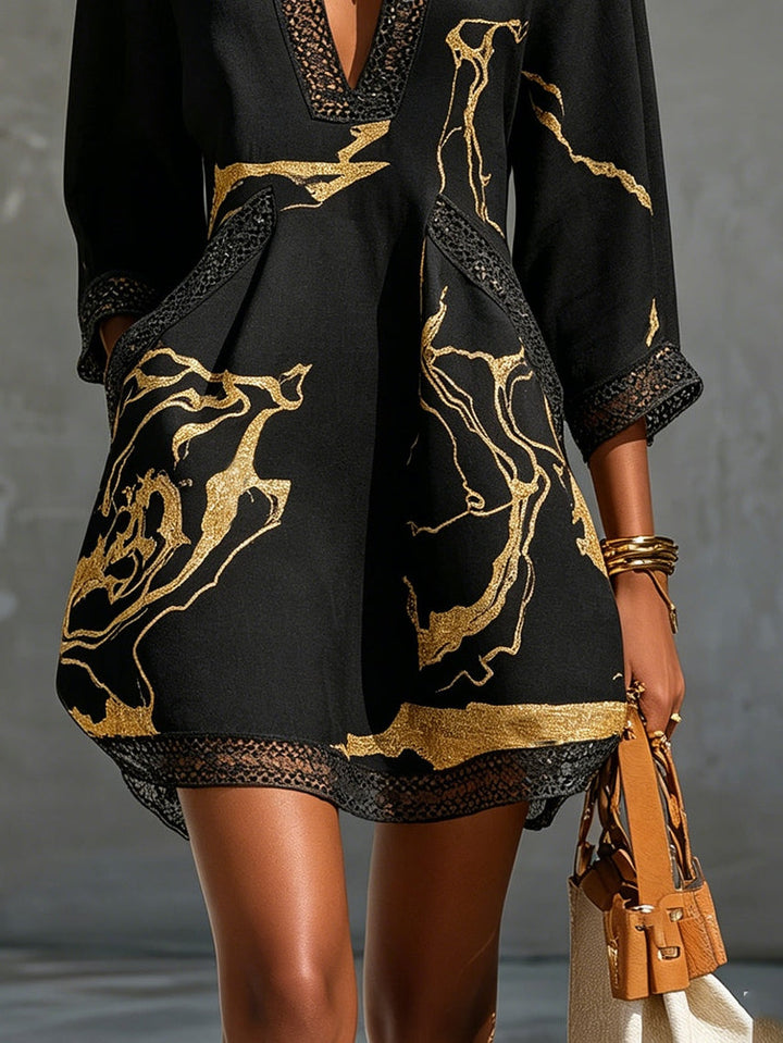 SERAPHINA | LACE TRIM MINI DRESS
