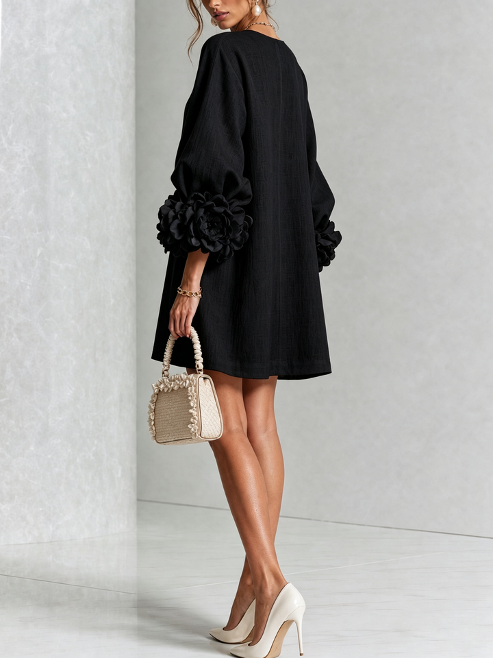 FLORENCE | FLORAL BUTTON-FRONT MINI DRESS