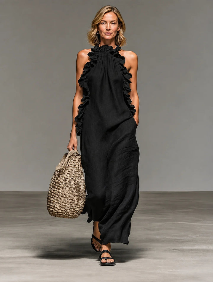 EMMA | SOFT RUFFLE MAXI DRESS