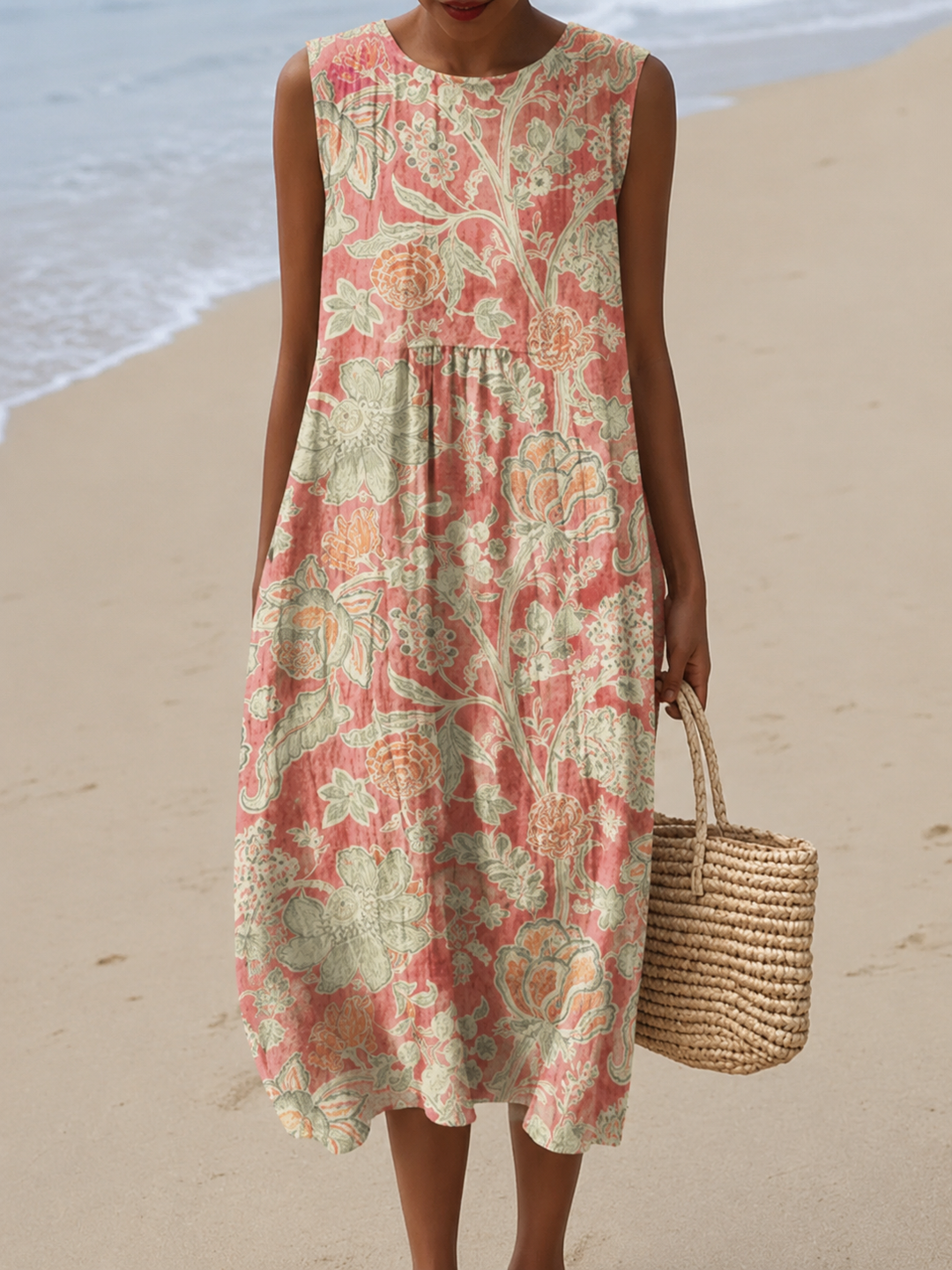BETH | FLORAL MIDI DRESS