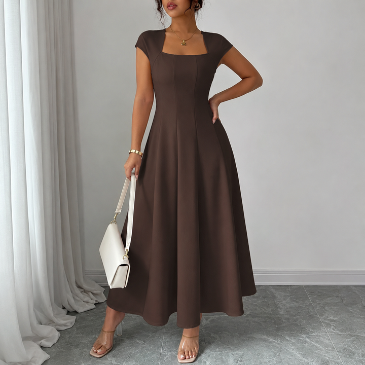 BROOKLYN | CLASSIC TUMMY-CONTROL A-LINE MIDI DRESS