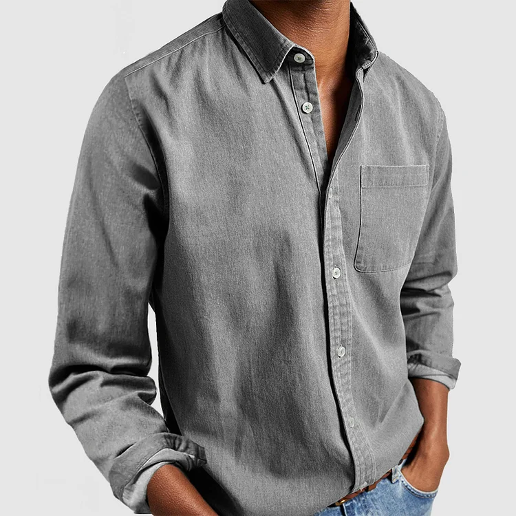 ALEXANDRE | CLASSIC COLLAR MEN'S LONG-SLEEVE SHIRT – Wells and Mercer