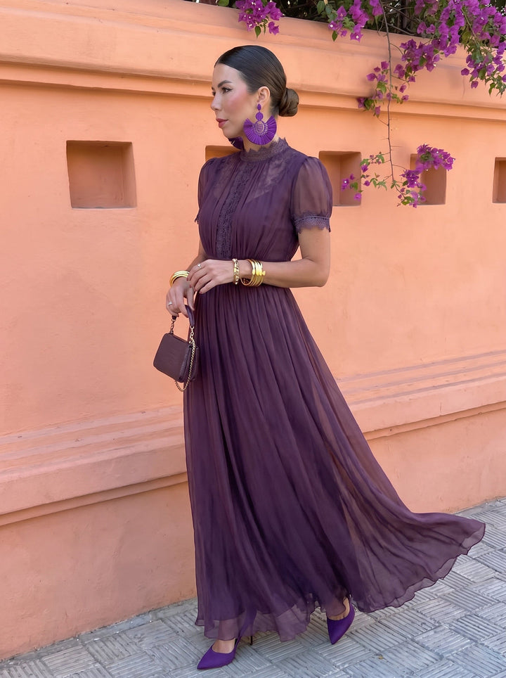 CAYETANA | FLOWING CHIFFON LONG DRESS