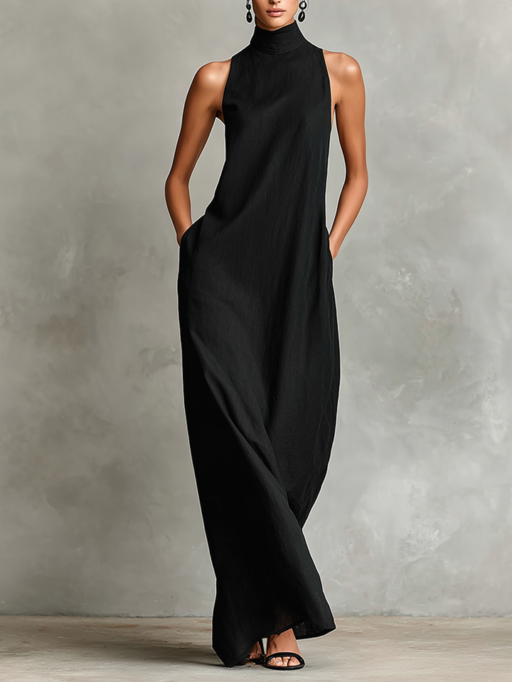 ESTELLE | SLEEVELESS FLUID MAXI DRESS