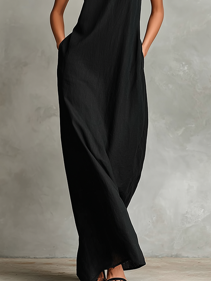 ESTELLE | SLEEVELESS FLUID MAXI DRESS
