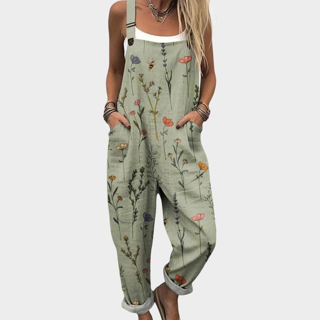 CAMILLA | PRINTED WIDE-LEG OVERALLS
