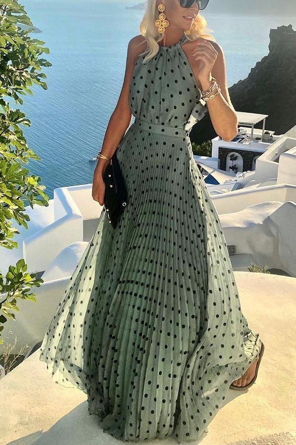AMARA | POLKA DOT VACATION MAXI DRESS
