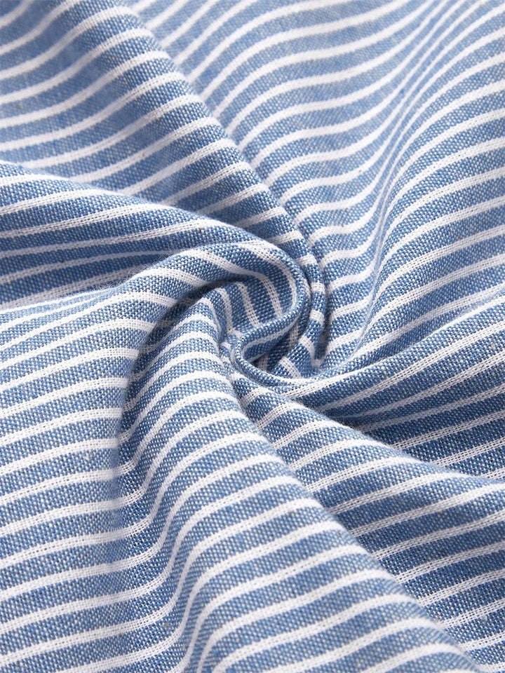 SIENNA | BREATHABLE STRIPE MIDI DRESS