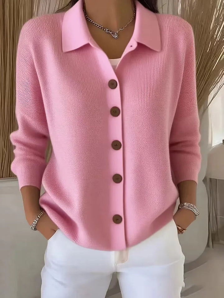 CARMELA | BUTTON-FRONT KNIT CARDIGAN