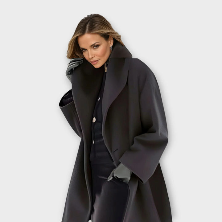 EMMA | LUXURY WINDPROOF WOOL-BLEND COCOON JACKET