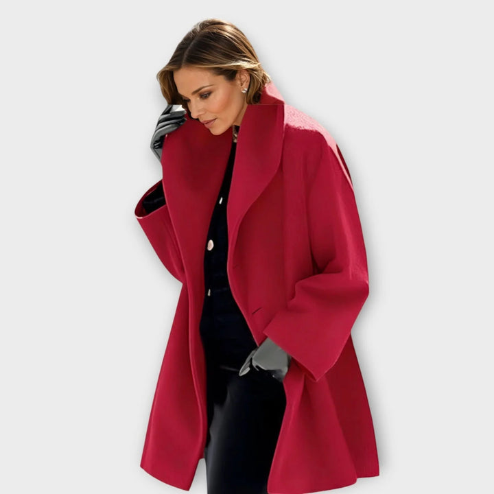 EMMA | LUXURY WINDPROOF WOOL-BLEND COCOON JACKET