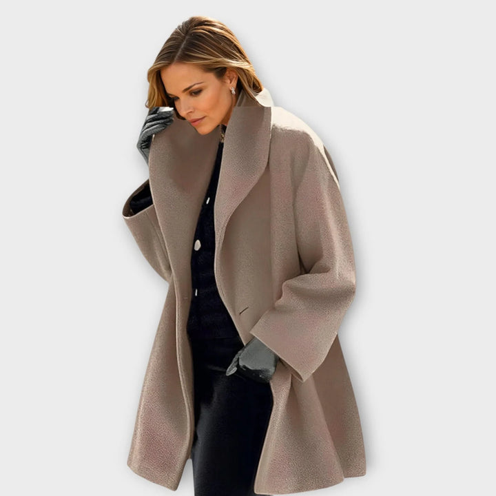 EMMA | LUXURY WINDPROOF WOOL-BLEND COCOON JACKET