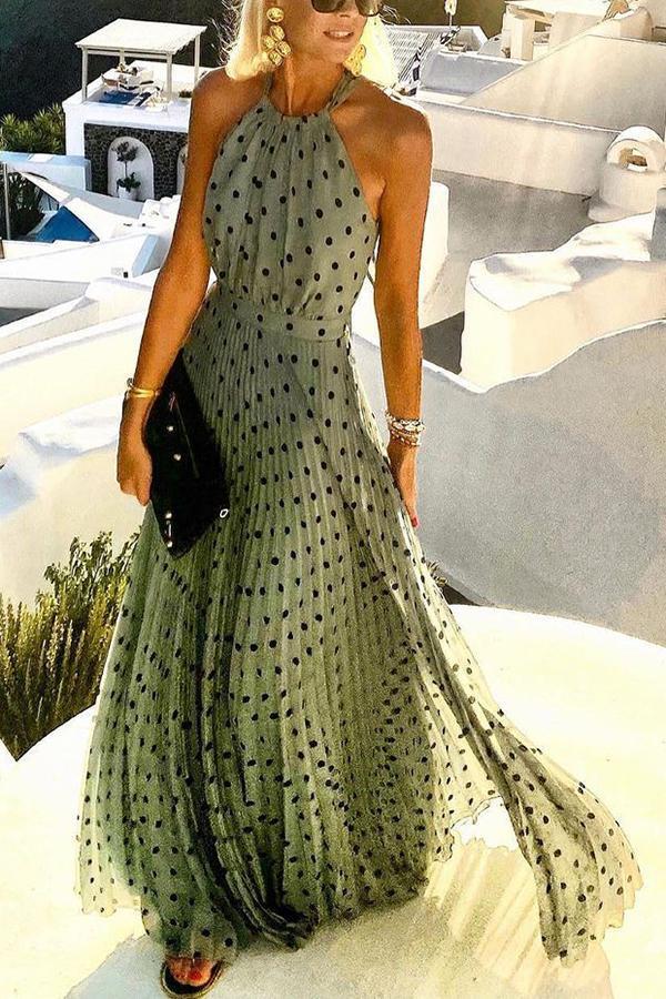 AMARA | POLKA DOT VACATION MAXI DRESS