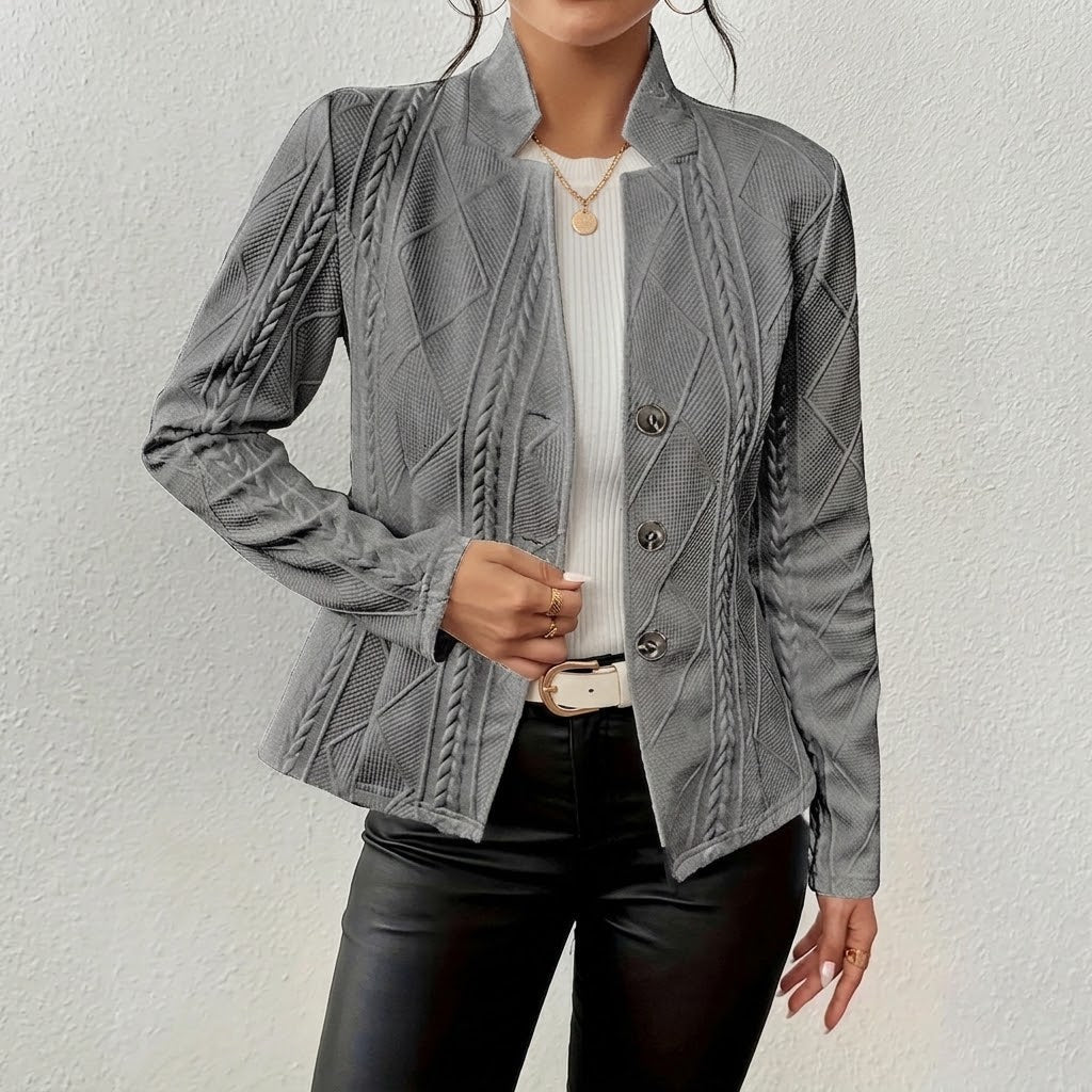 Classic Crew-Neck Blazer