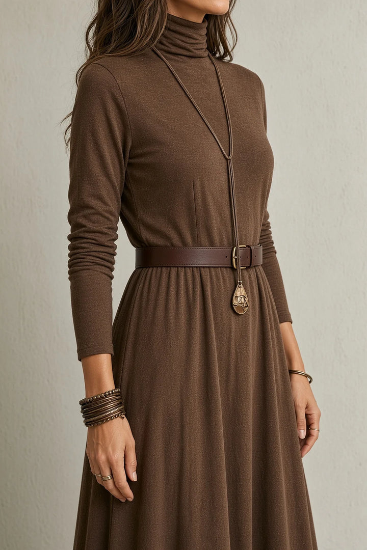 ABIGAIL | LACE-HEM FLOWING MAXI DRESS