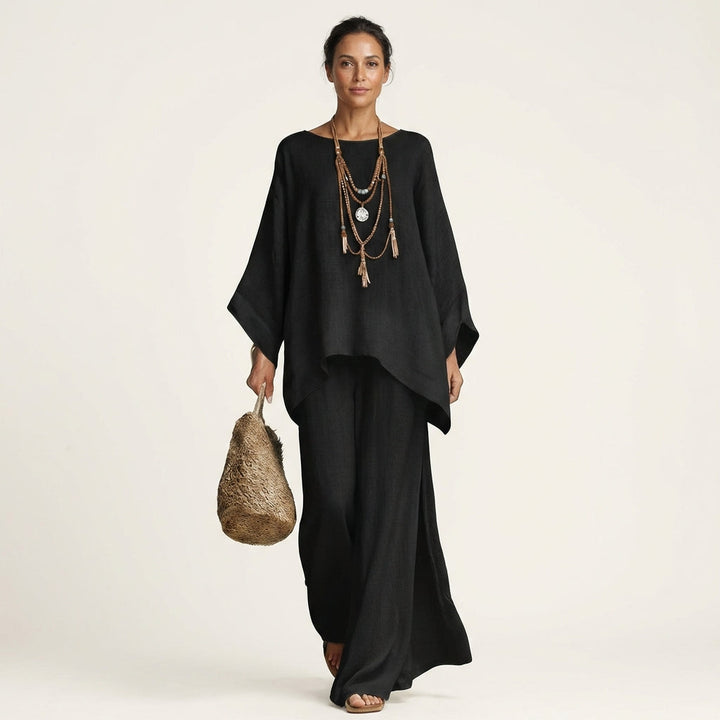 MAJOLIE | LINEN-BLEND TWO-PIECE SET