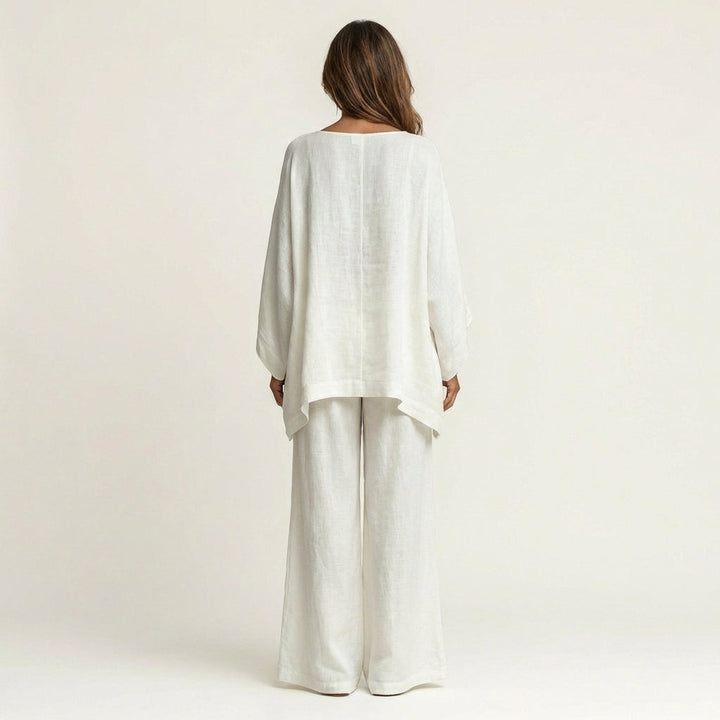 MAJOLIE | LINEN-BLEND TWO-PIECE SET