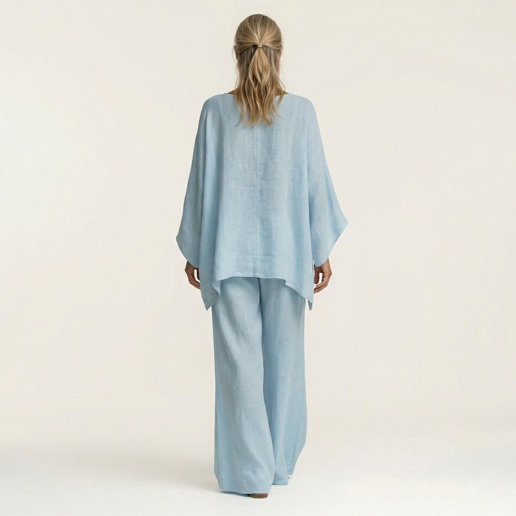 MAJOLIE | LINEN-BLEND TWO-PIECE SET