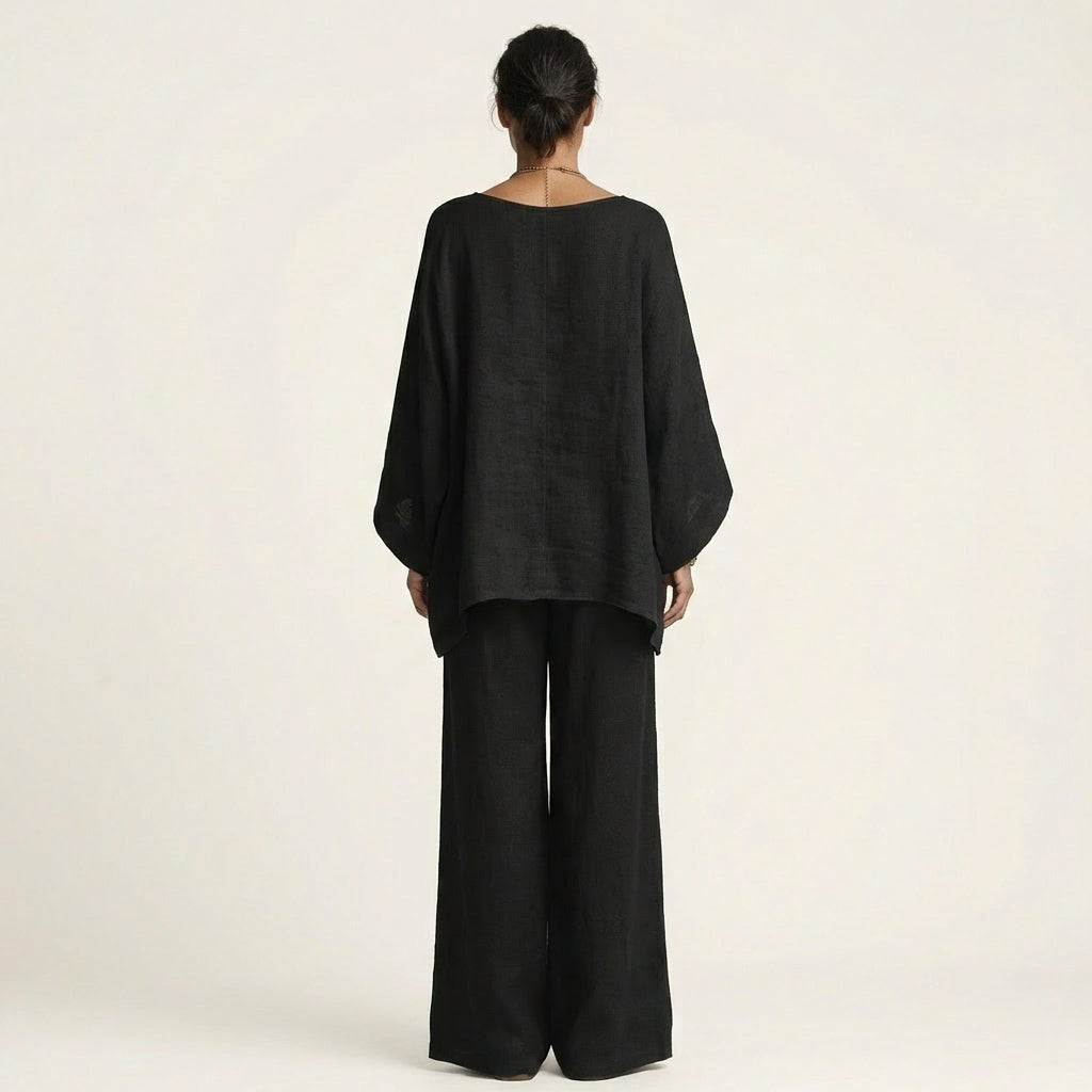 MAJOLIE | LINEN-BLEND TWO-PIECE SET