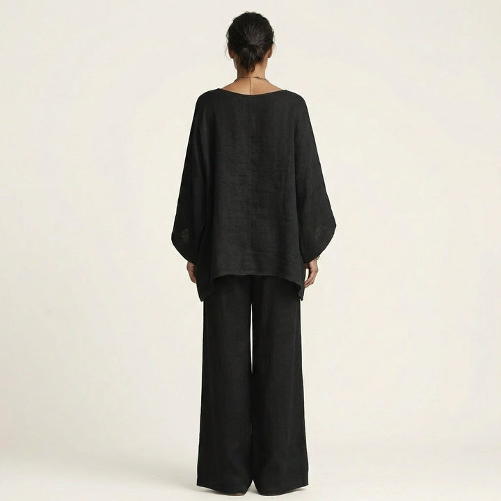MAJOLIE | LINEN-BLEND TWO-PIECE SET