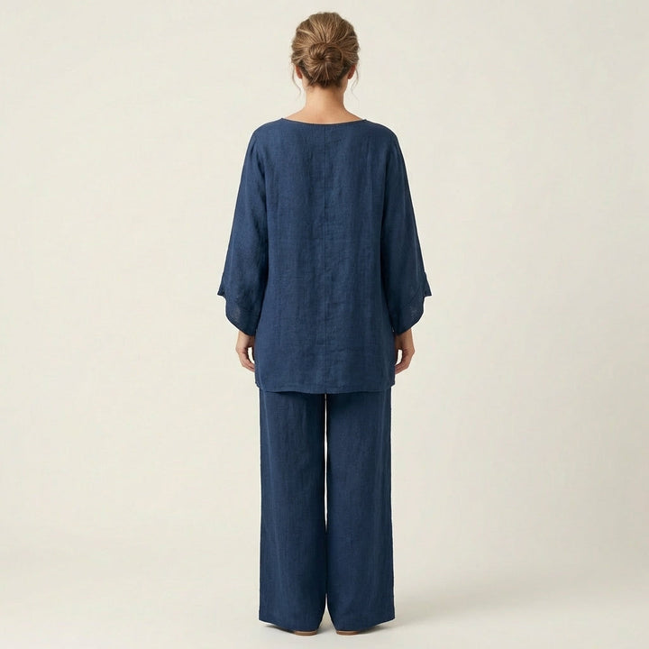 MAJOLIE | LINEN-BLEND TWO-PIECE SET