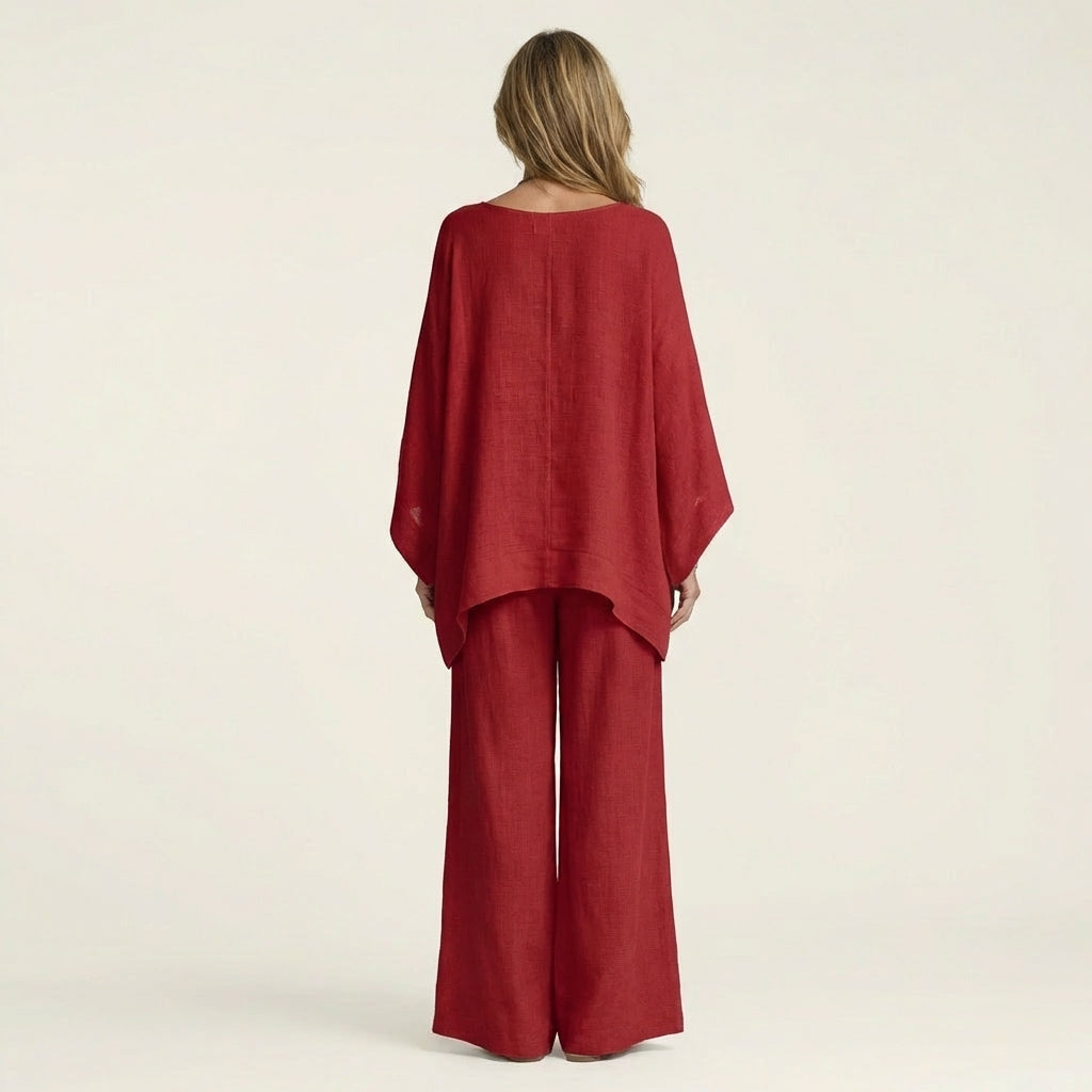 MAJOLIE | LINEN-BLEND TWO-PIECE SET