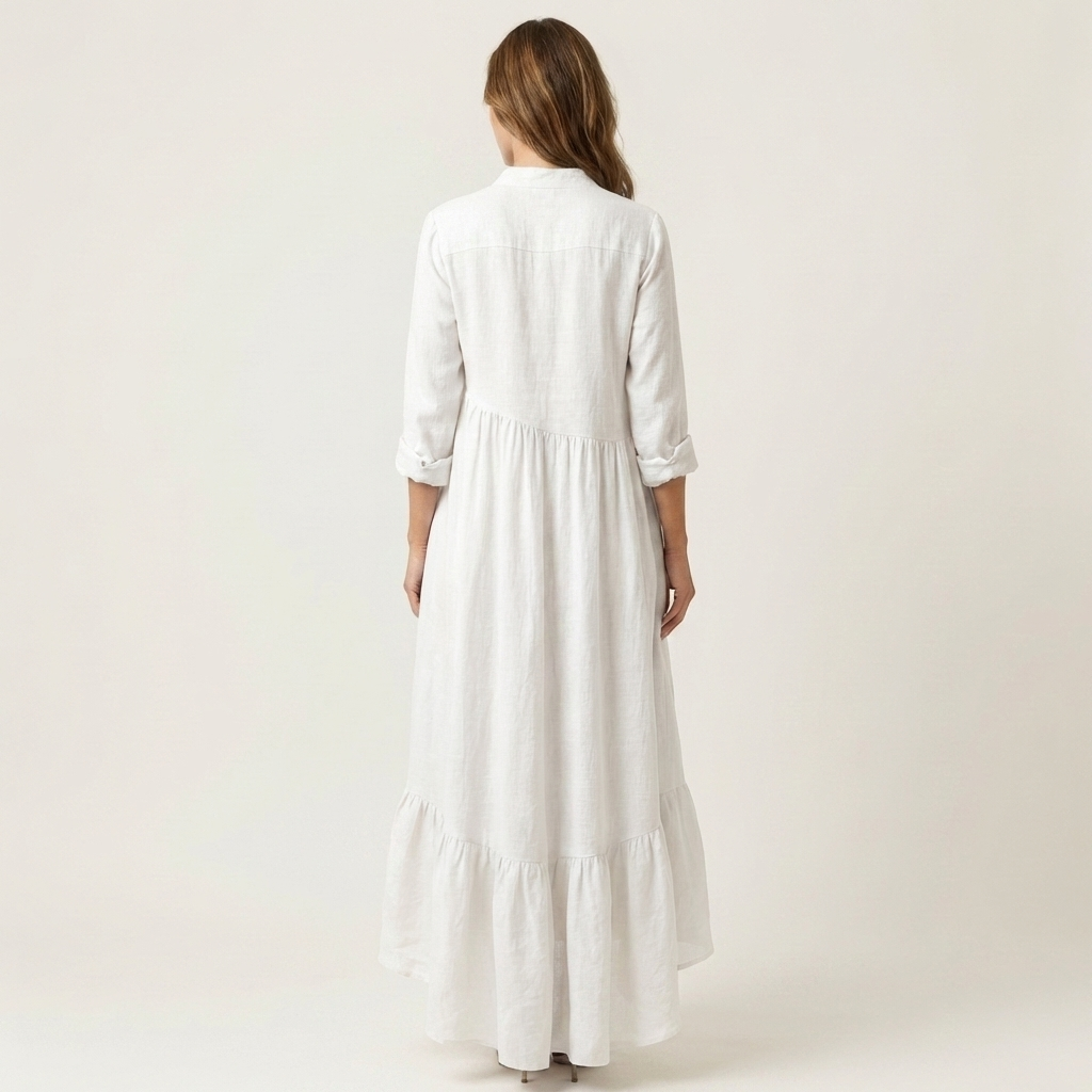 JILANA | RUFFLE HEM MAXI DRESS
