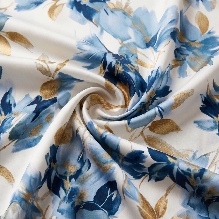 DENISE | FLORAL WRAP MIDI DRESS