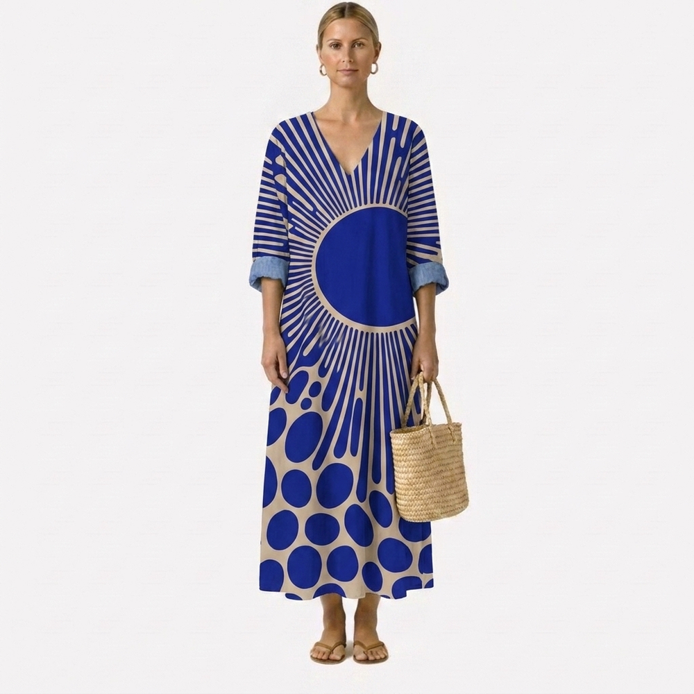 GEORGIA | BOHEMIAN SUNBURST MAXI DRESS