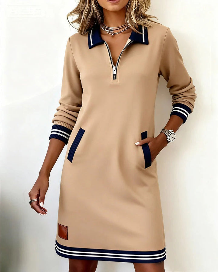 ELENA | LONG SLEEVE COTTON DRESS