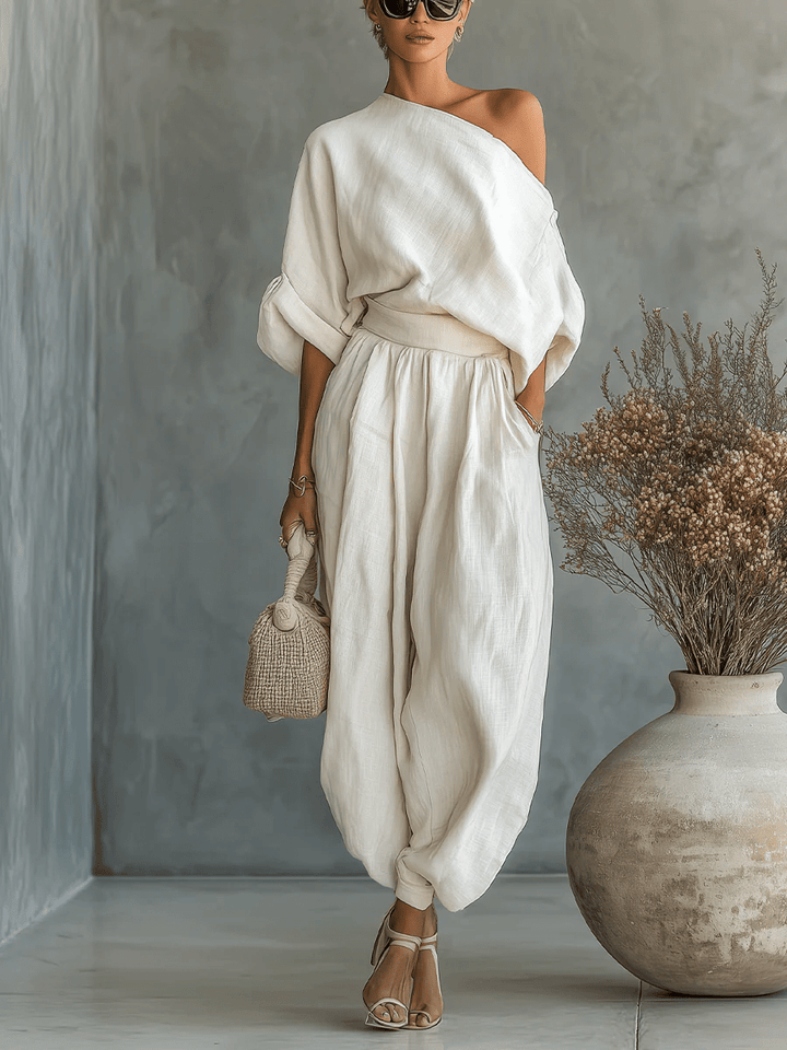 MILA | OFF-THE-SHOULDER TWO-PIECE SET