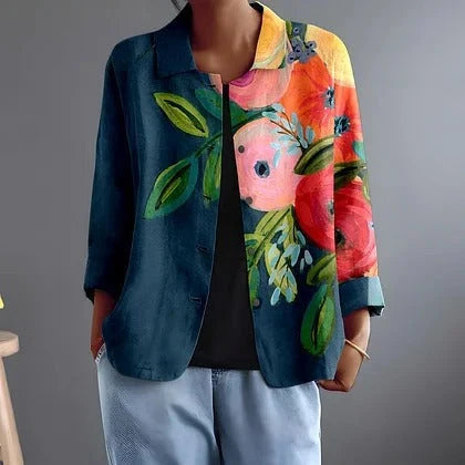 PERSEPHONE | ARTISTIC FLORAL OPEN SHIRT
