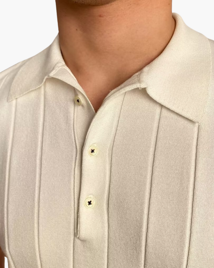 CANNES RIBBED COTTON POLO