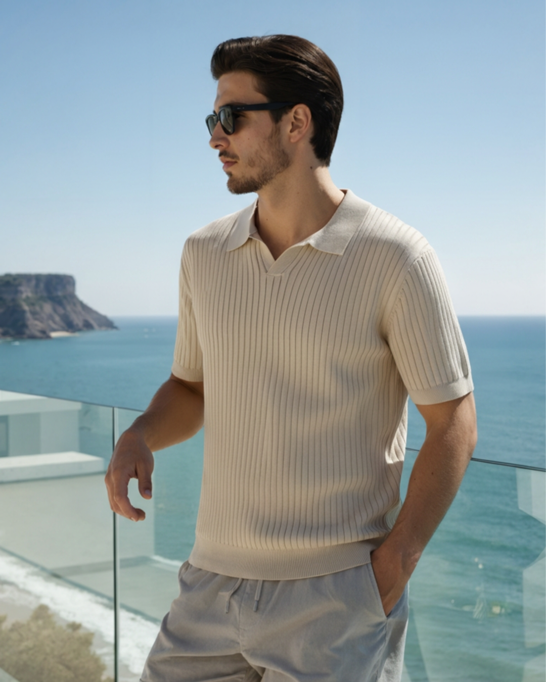 MARCO | RIBBED KNIT POLO