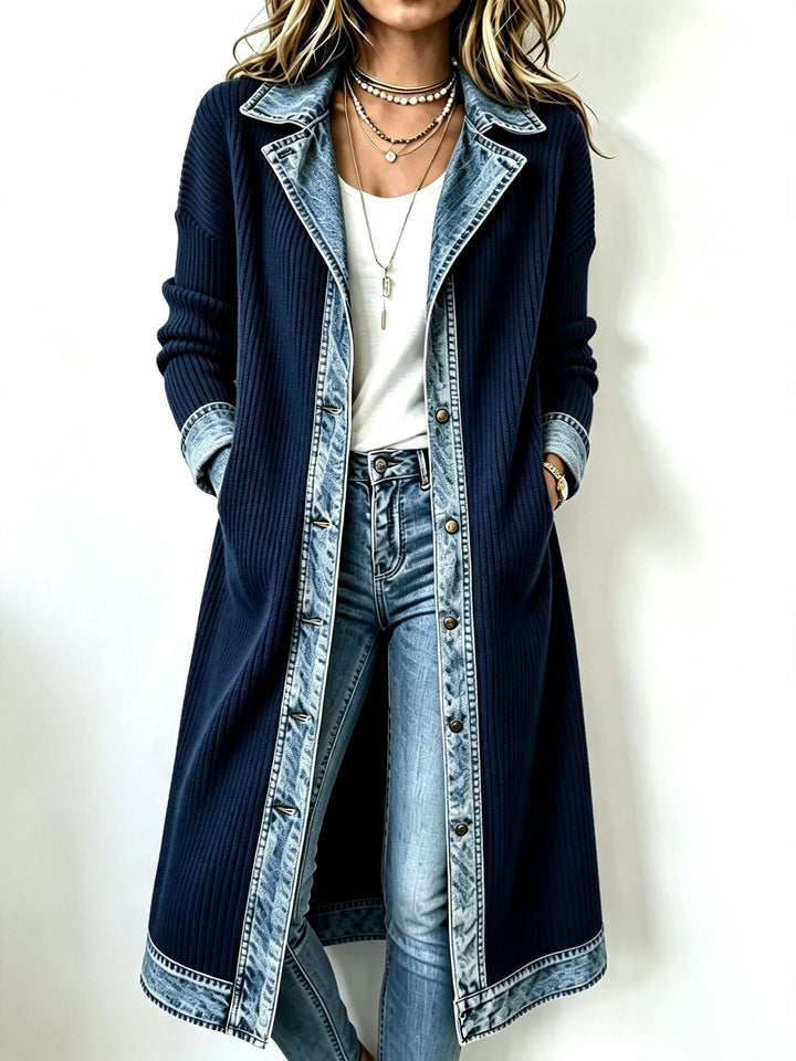 RILEY | LONG-LINE RIBBED KNIT CARDIGAN
