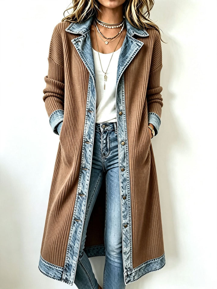 RILEY | LONG-LINE RIBBED KNIT CARDIGAN
